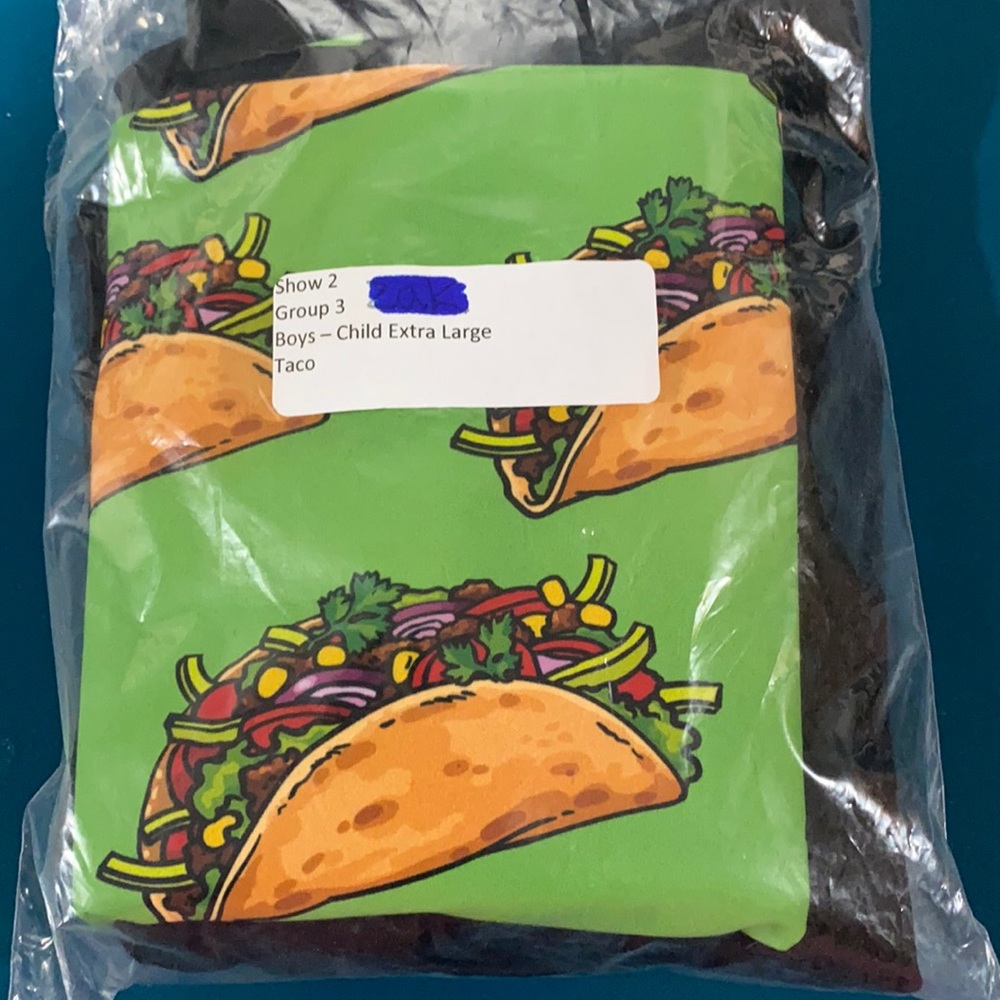 Boys XL tumbling outfit with shorts